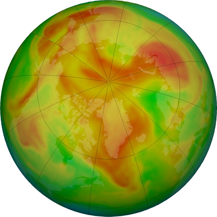Arctic ozone map for 23 May 2024